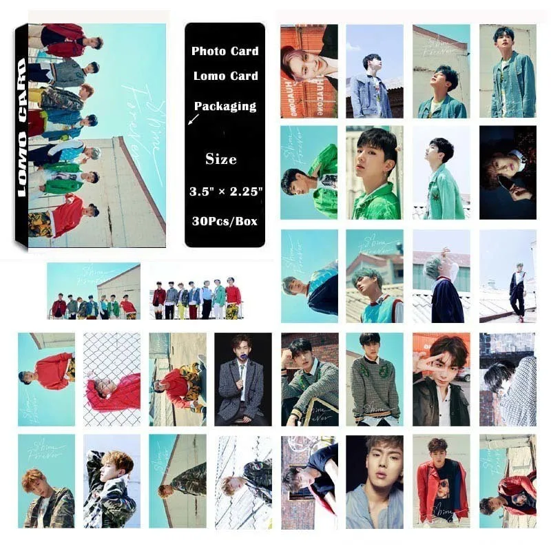 LOMO Card KPOP BIGBANG/EXO/BLACKPINK/GOT7/IKON/RED VELVET/SJ/NCT127/IZONE/TXT/TWICE/MONSTAX/Album Small Cards Photo Photocard - Цвет: MONSTA X