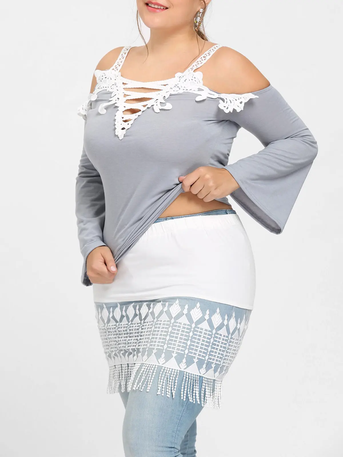 plus size see through clothes