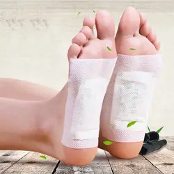 10 шт. новая традиция китайской Медицины Детокс ног патч Bamboo Vineger полыни улучшить сна для похудения стельки для ухода за ногами