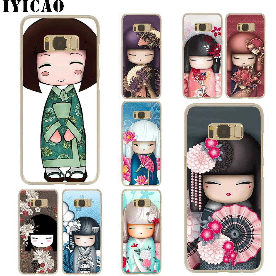 Kawaii Japanese Kokeshi Doll жесткий чехол для Samsung Galaxy S10e S10 S9 S8 Plus S6 S7 Edge Note 9 8 10 | Мобильные
