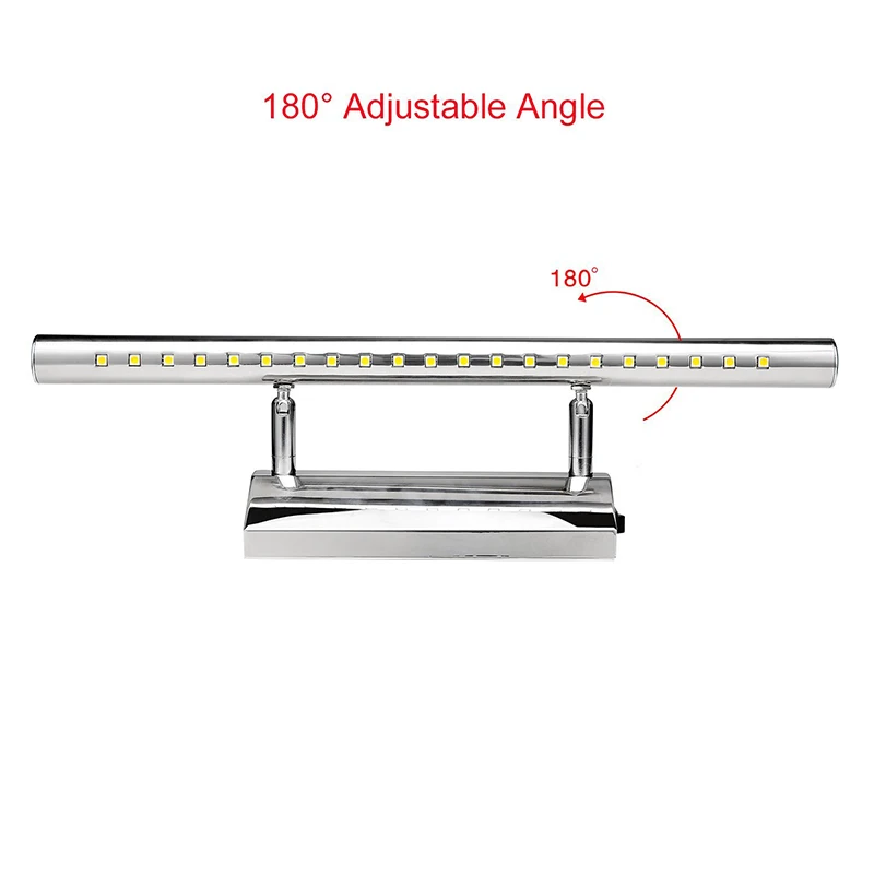 Современный светодиодный светильник из нержавеющей стали с передним зеркалом для ванной комнаты, настенные светильники для макияжа, светодиодный туалетный столик, настенные бра, осветительное приспособление