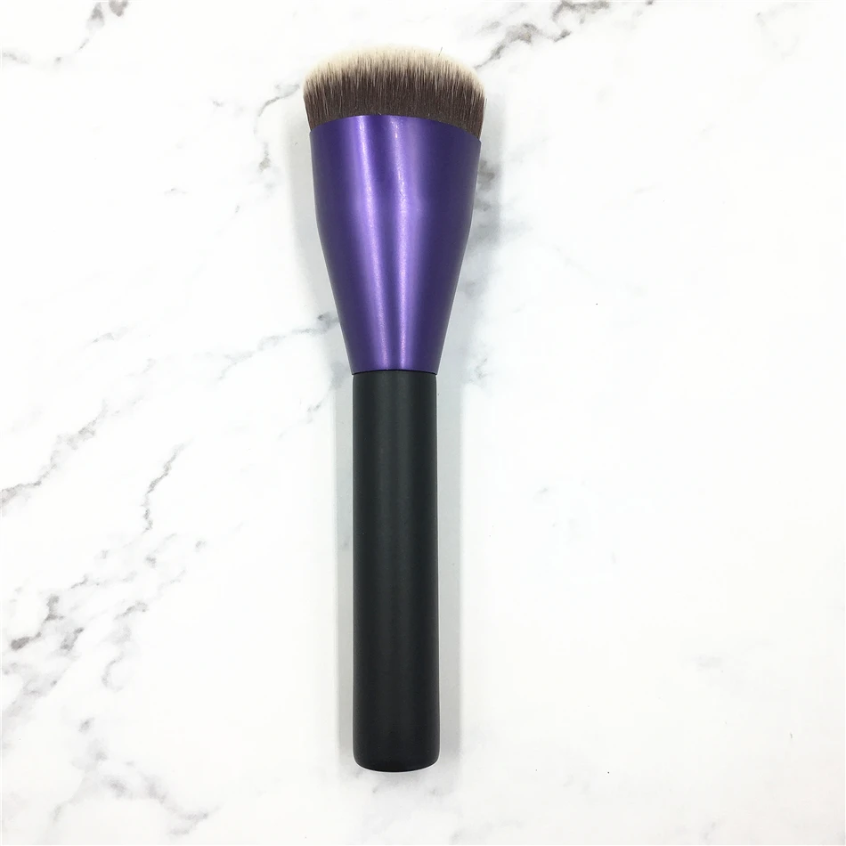 High End Korean Style Purple Metal Short Handle Liquid Foundation