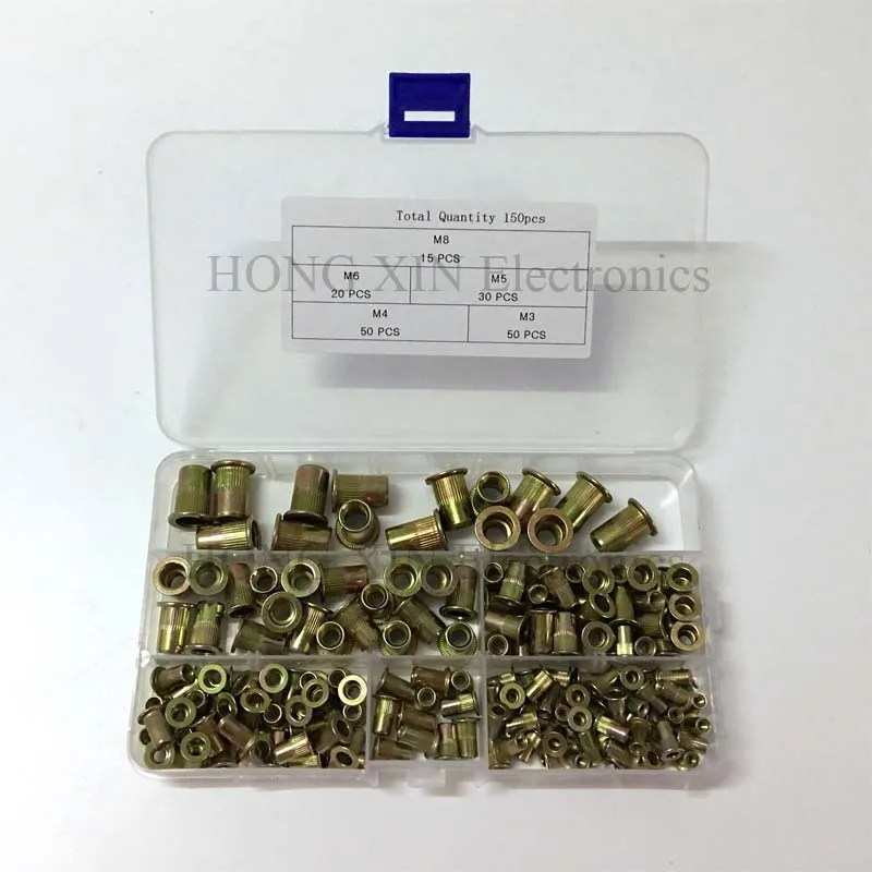 Заклепки гайки из углеродистой стали оцинкованные M3 M4 M5 M6 M8 заклепки с резьбой