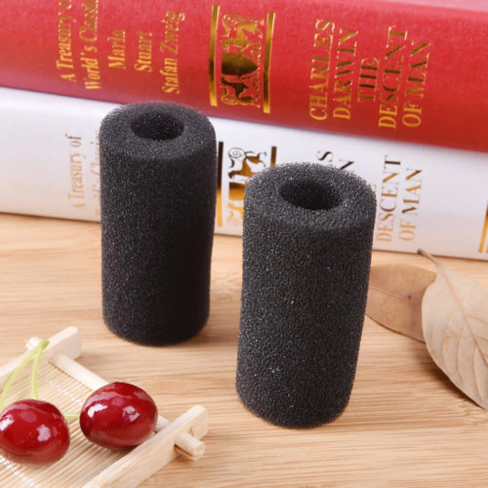 

4 Pcs Sponge Aquarium Filter Protector Cover For Fish Tank Inlet Pond Black Foam