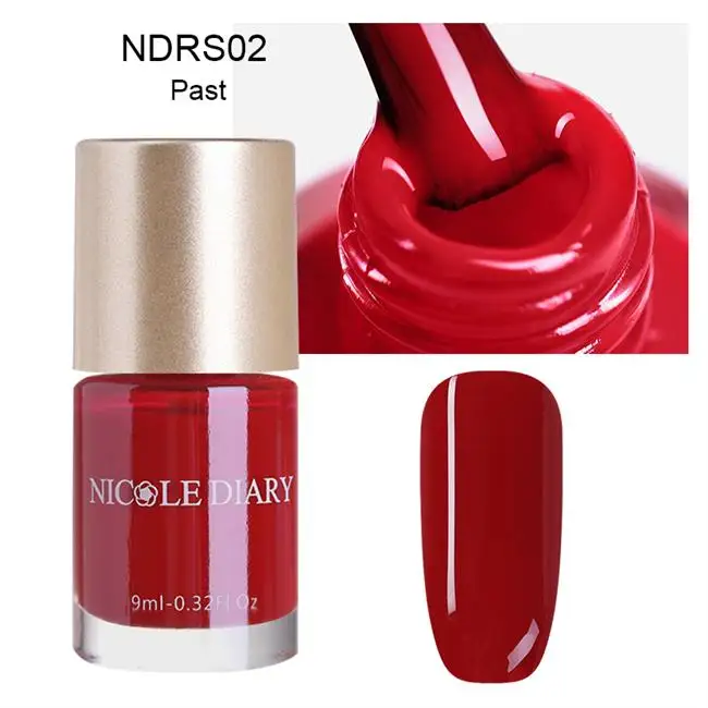 NICOLE DIARY 9 мл цвет матовый лак для ногтей тусклый красный серия лак для ногтей маникюр лак для ногтей Цвет - Цвет: NDRS02