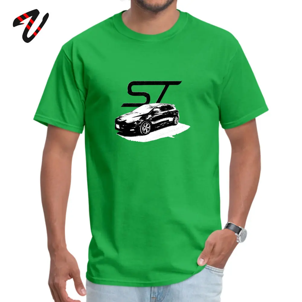Normal Crewneck T Shirts Summer Autumn T Shirt Short Sleeve Classic Pure Cotton Cool Tops & Tees Casual Mens Top Quality Focus ST Wear your Passion 14019 green