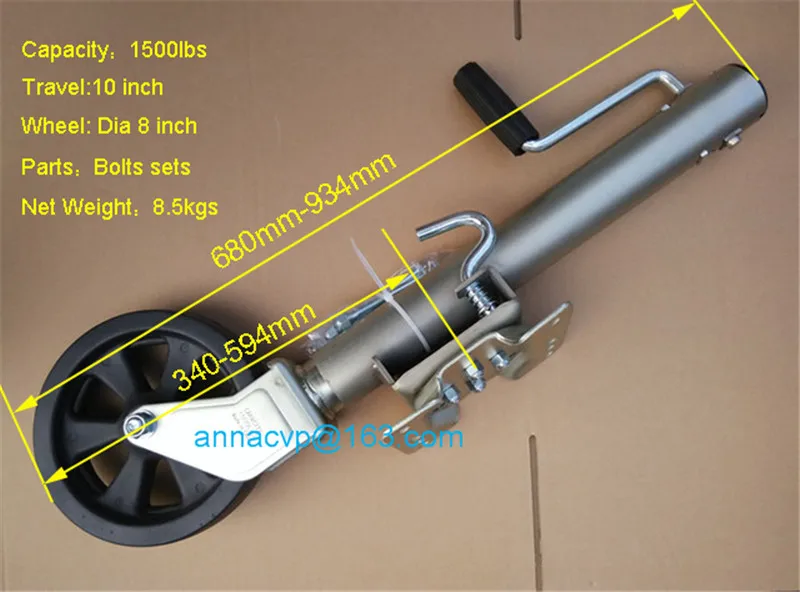 trailer jack jockey wheel 1500lbs 1