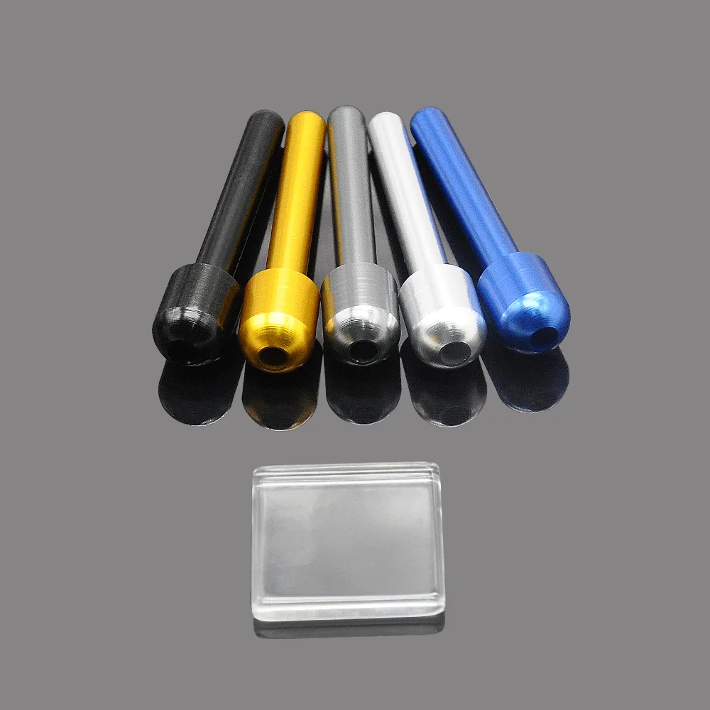 

HORNET Glass Snuff Snorter Mat + 70MM Aluminum Snuff Straw Nasal Dispenser Sniffer Snorter Rocket Tube Smoking Pipes Accessories