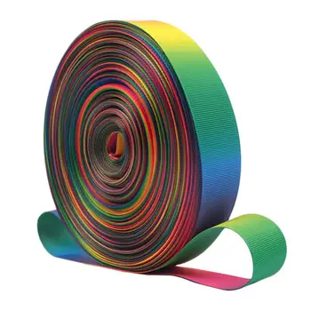 

Double-sided Thermal Transfer Printing Colorful Rainbow Ribbon 9 mm-25 mm/0.35 in-0.98 in LGBT Pride Party Events Supplies