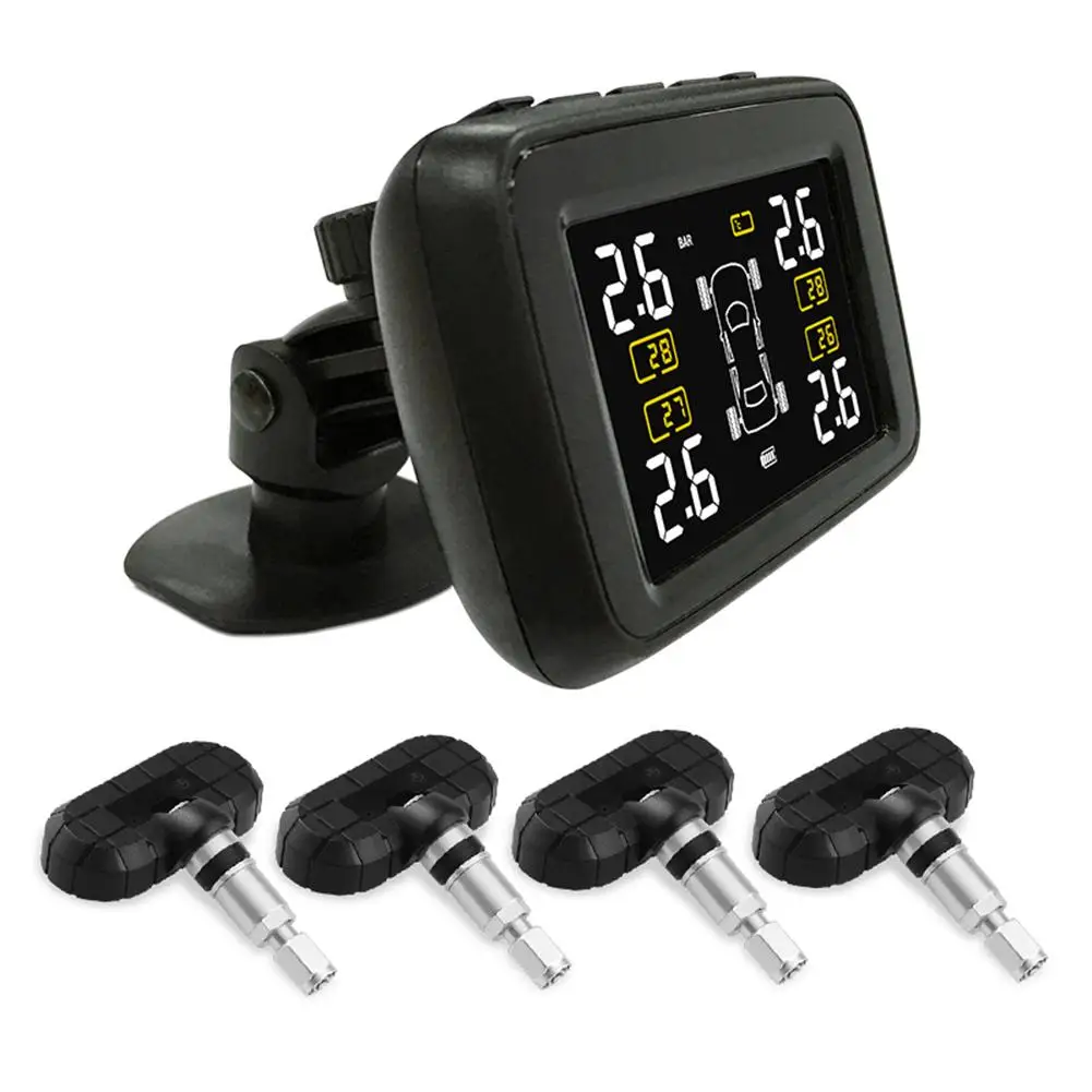 

U901 Car Wireless TPMS Tire Pressure Monitoring System With 4 External Sensors LCD Display Car Auto Styling Accessories