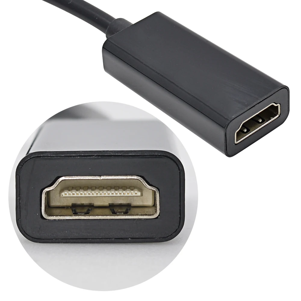 TISHRIC Displayport Адаптер dp к hdmi папа женскому дисплейному порту конвертер кабель 1080P