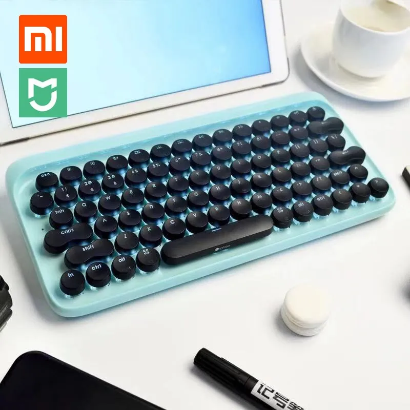 

Xiaomi LOFREE Dot Bluetooth Mechanical Keyboard System-wide Use Green Axis 79 Key Keyboard adjustable brightness For Smart Home