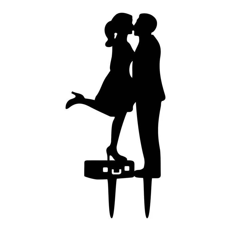 Горячая Распродажа Mr & Mrs акриловый флаг для свадебного торта жениха золотистый