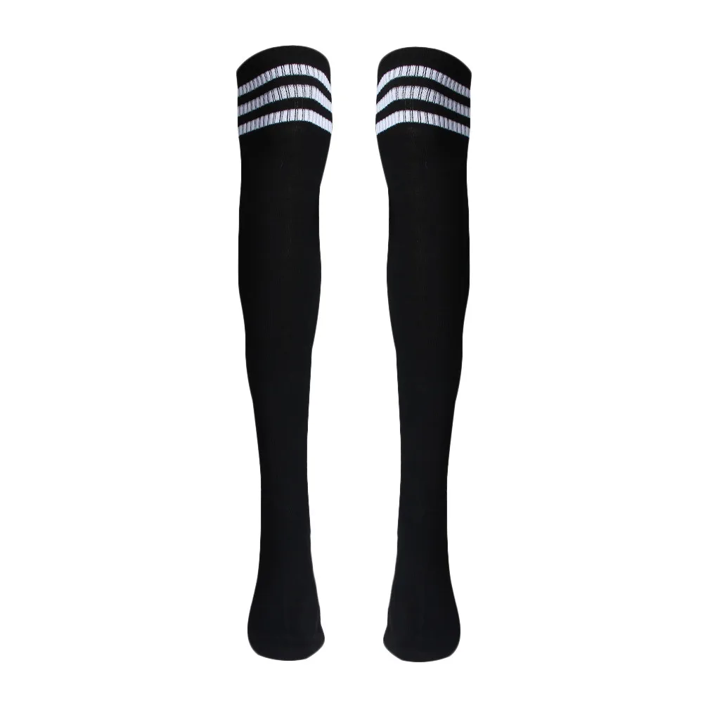 Perimedes/Новинка года; высококачественные профессиональные Брендовые спортивные гоночные велосипедные носки выше колена для девочек; футбольные носки черного цвета;# y40 - Цвет: Черный