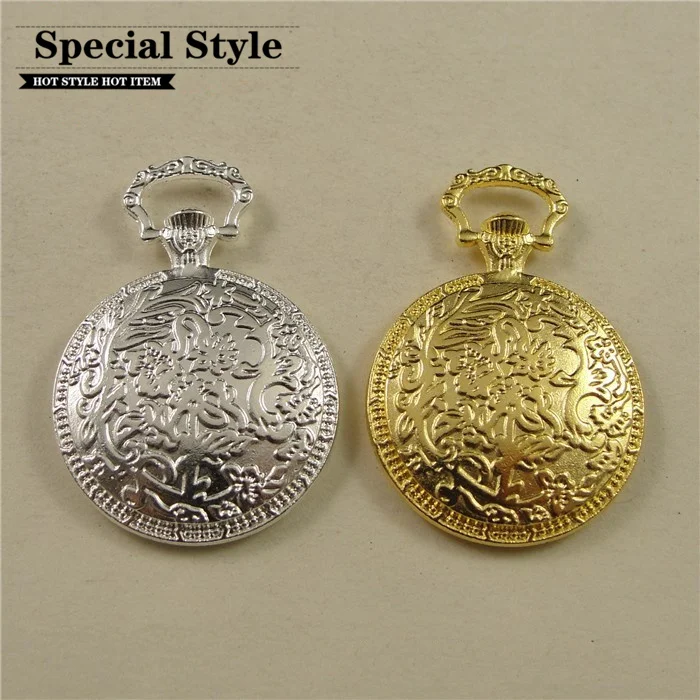 

pocket watch open-faced 20mm inner size vintage Cabochon Base Setting Blank Cameo Charms gold Silver bronze DIY Pendants 3023A