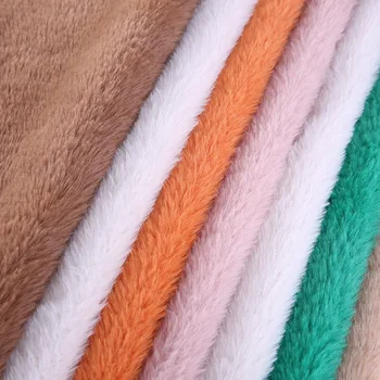 

Factory direct KS snow flannel cloth Knitted polyester warp knitted coat fabric Multicolor Japanese and Korean clothing fabric s