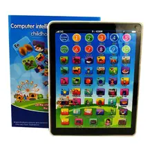Детский планшет, компьютер, развивающие Обучающие игрушки, подарок для мальчиков и девочек, 19*14,5*2 см