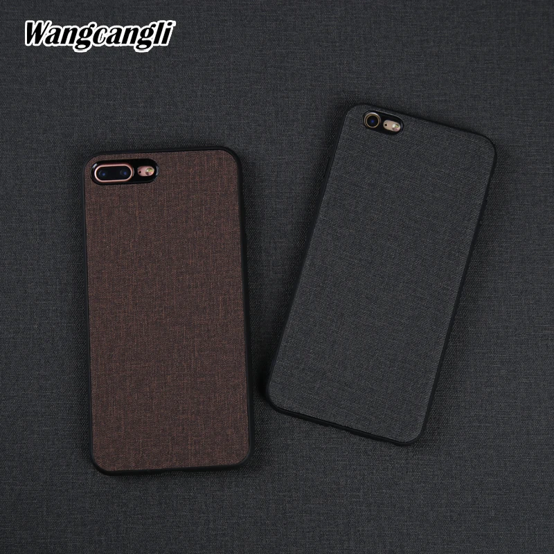 

All inclusive leather phone case for iPhone 6s plus phone case Canvas phone case for iPhone 6 plus 6s plus protection cover
