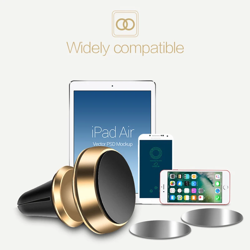 

2in1 Car GPS Air Vent Mount Magnet Cell Phone Bracket Magnetic Phone Holder Car Air Freshener Car Interior Accessories Auto Part