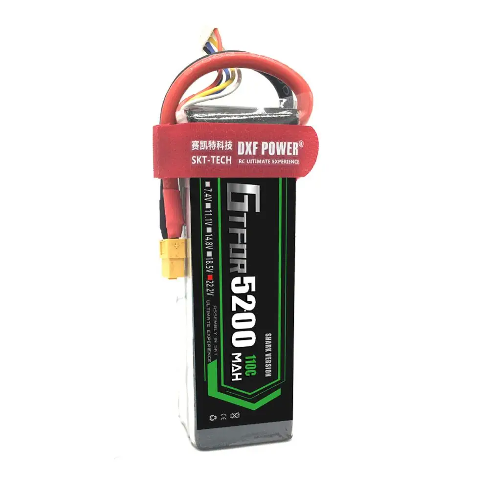 GTFDR Lipo 6S аккумулятор 22 2 в 5200 мА/ч 110C макс. 220C Аккумулятор для дрона AKKU вертолета