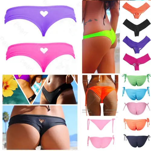 Summer 2019 New Sexy Women Bikini G-String Brazilian Thong Swimwear Swimsuit Bottom Swimsuit