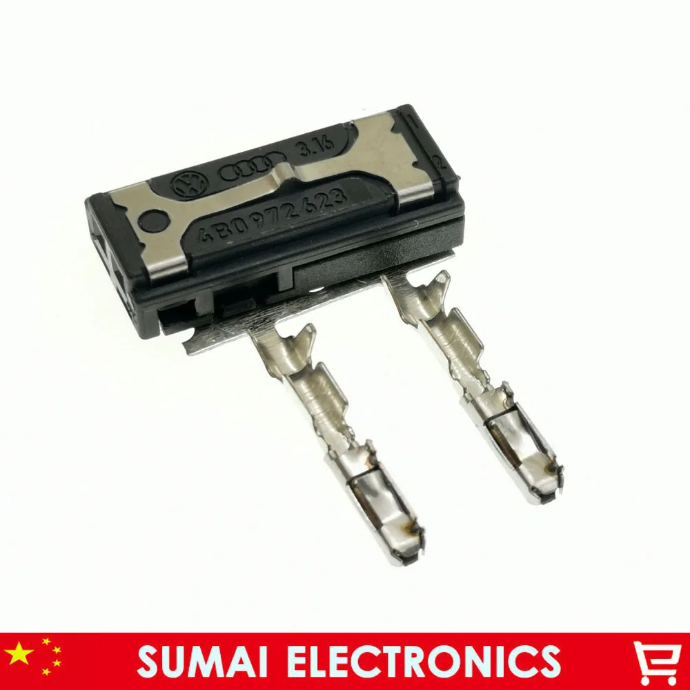 

TE 2Pin 4B0 972 623 2P Auto Car reversing buzzer plug, tweeter connector plug for VW,Audi etc. car