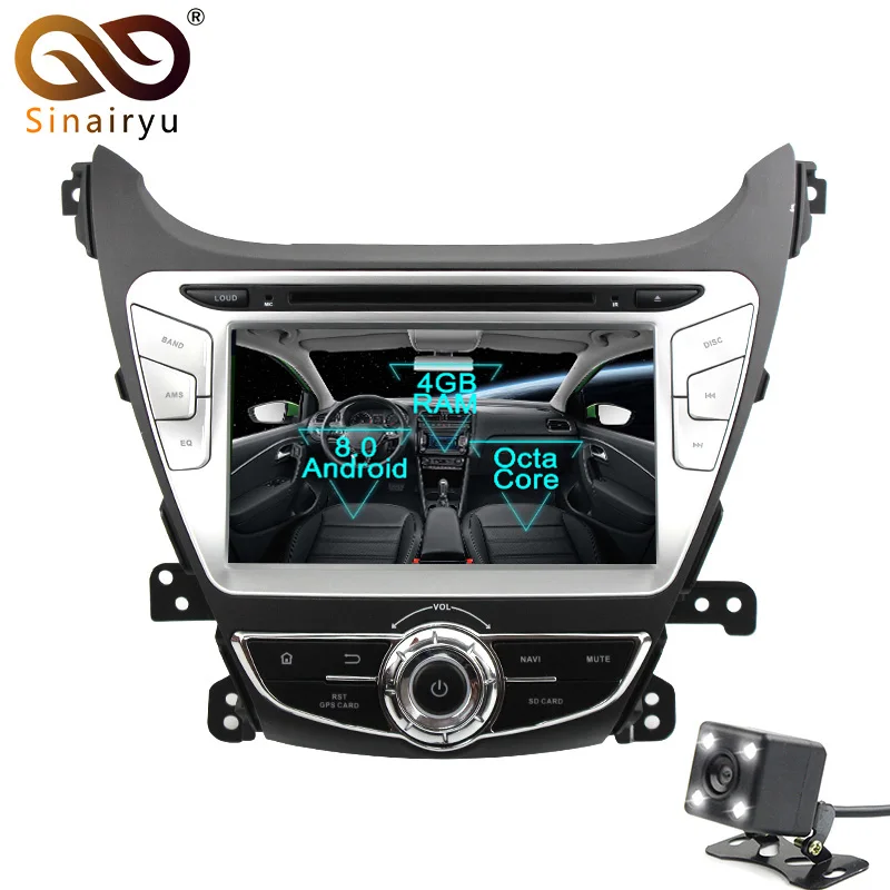 2Din Android 8 0 Octa Core Car DVD Player for Hyundai Elantra 2014 2015 GPS Navigation