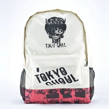 Heiße Art auf Verkauf khaki Farbe Unisex Gedruckt Kopf Rucksäcke Kinder japanischen anime Schultaschen Tokyo Ghoul Rucksack