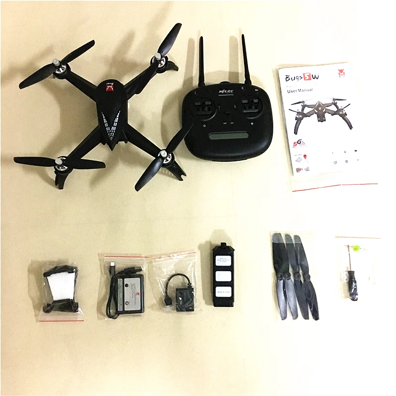 (В наличии) оригинальный MJX B5W Bugs 5W Wifi FPV RC квадрокоптер дрон с камерой 1080P +