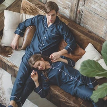 Mr& Mrs Right сатиновая Пижама Халат модная одежда для сна женский длинный размер v-образный вырез день Святого Валентина Подарочная Пижама шелковая ночная рубашка