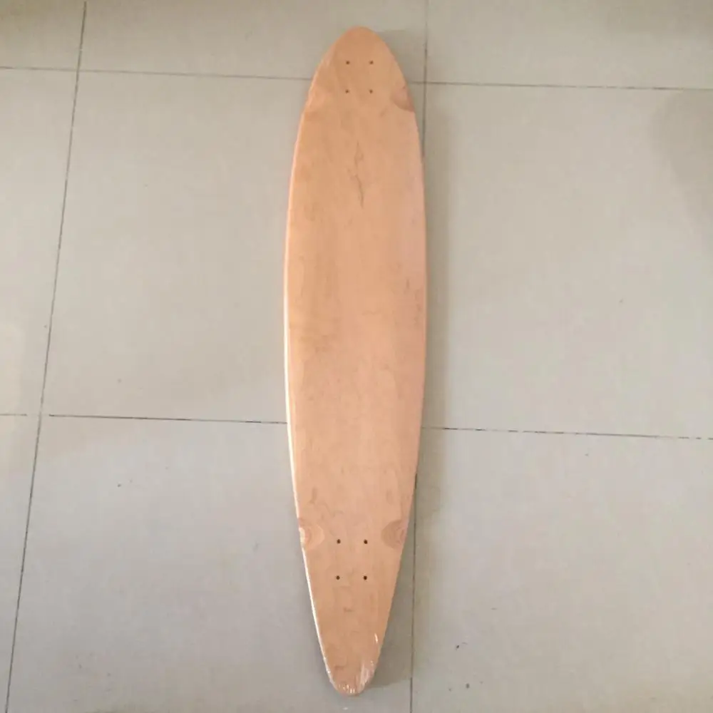 Оптовая продажа 42,875 "OEM пустые 7 слоев скейтборд клен Longboard плоская тарелка Deck DIY узоры