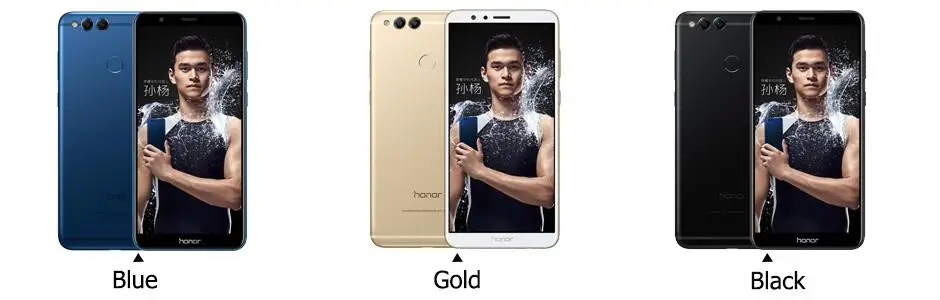 Глобальная версия huawei Honor 7X4G 64G 5,93 дюймов мобильный телефон Восьмиядерный двойная задняя камера 2160*1080 P отпечаток пальца Android 7,0