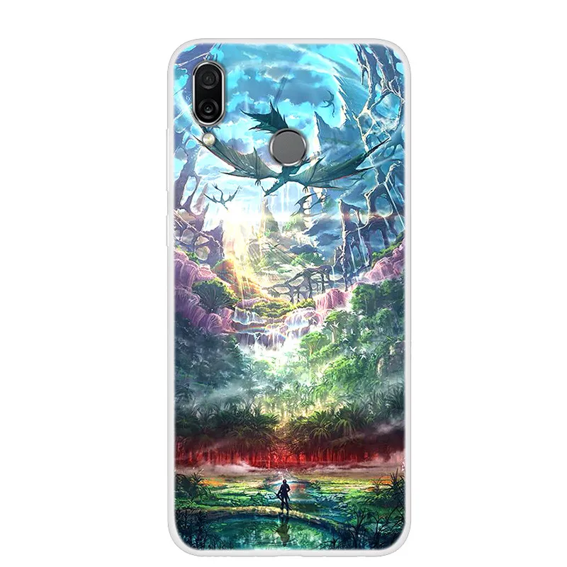 Chic Floral & Animal Print Soft TPU Silicone Case for Huawei Honor Play - 6.3 Protective Phone Cover