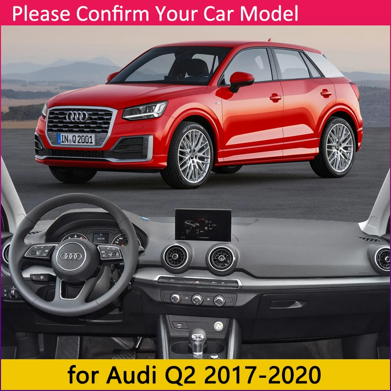 Для Audi Q2 Противоскользящий коврик на приборную панель солнцезащитный коврик защита ковра анти-УФ аксессуары S-line коврик