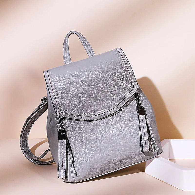 ZROM Brand Women Backpack High Quality Genuine Leather Backpacks for Teenage Girls Female School Fashion Shoulder Bag Backpacks ZROM Brand Women Backpack High Quality Genuine Leather Backpacks for Teenage Girls Female School Fashion Shoulder Bag Backpacks