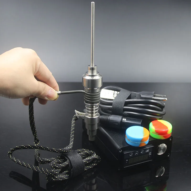 Wood black color Electronic box Dabber Nail Titanium cap