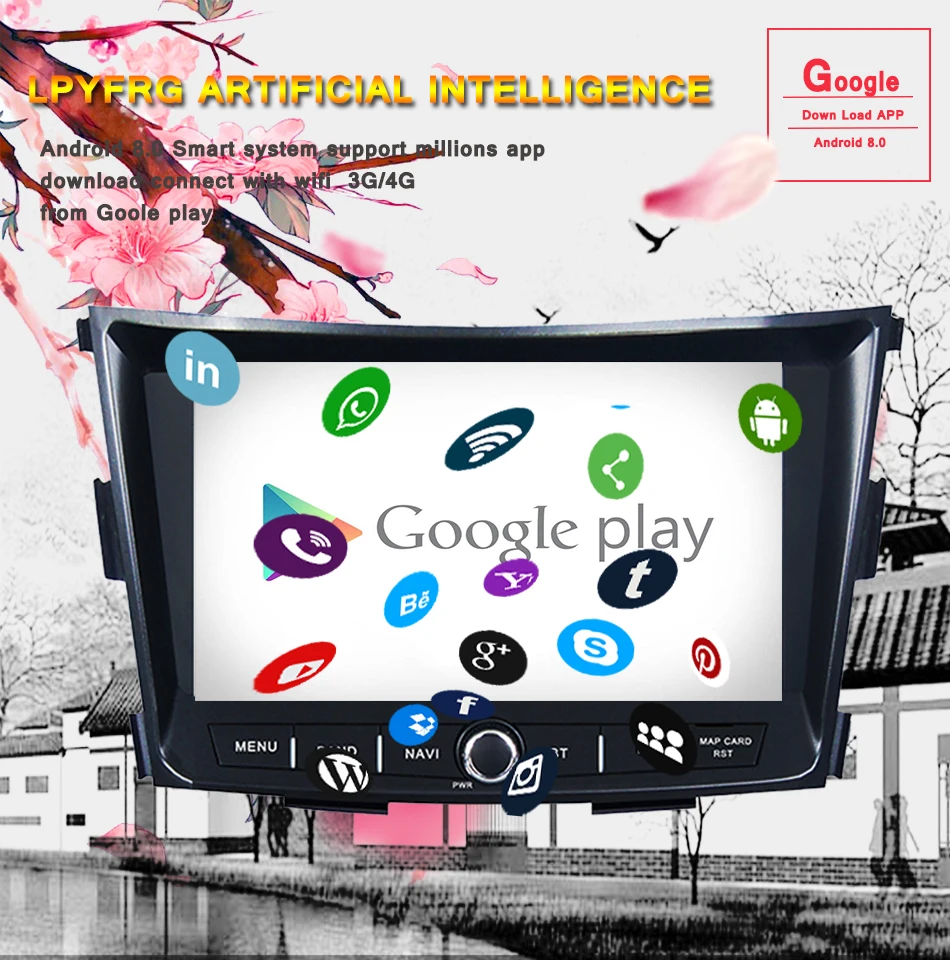 Flash Deal Android 9.0 4G RAM For SsangYong Tivoli 2015-2018 Car Radio Audio Video Head unit Player WIFI DVR GPS Navi Navigation No CD DVD 4 Flash Deal Android 9.0 4G RAM For SsangYong Tivoli 2015-2018 Car Radio Audio Video Head unit Player WIFI DVR GPS Navi Navigation No CD DVD 4