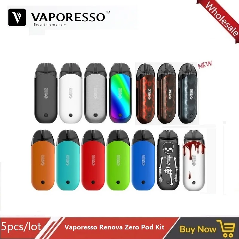 Оптовая продажа Vaporesso Renova Zero Pod Kit 650 мАч Vape Mod с 2 мл PTCG CCELL Coil Cigarro Eletronico Vaporizador