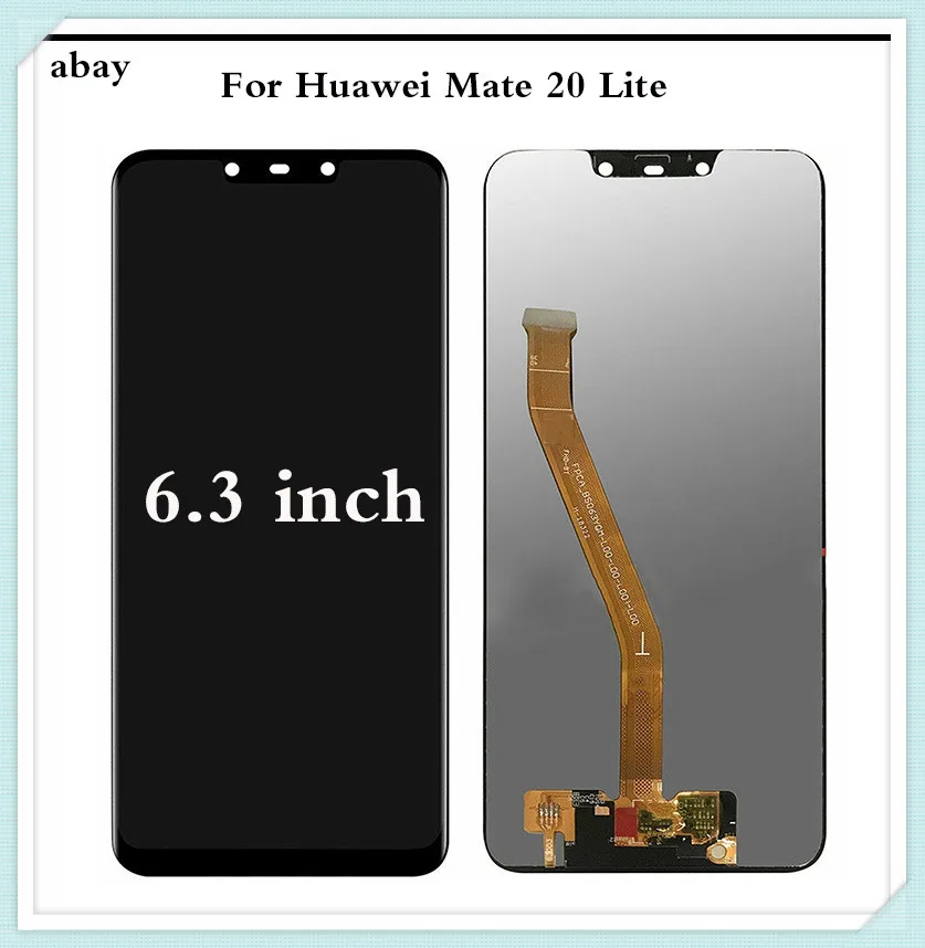 Mate 20lite ЖК-дисплей сенсорный экран для huawei mate 20 Lite протестированный дигитайзер сборка для huawei mate 20 Lite lcd 6,3 дюймов рамка