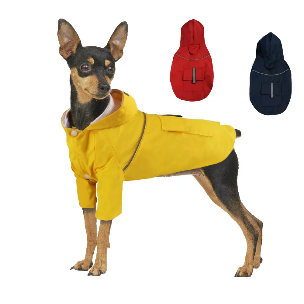 

2019 Fashion Pet Raincoat Dog Raincoat Pet Clothes Transparent Raincoat Light Clothes Waterproof for Small Dog Raincoat Supplies