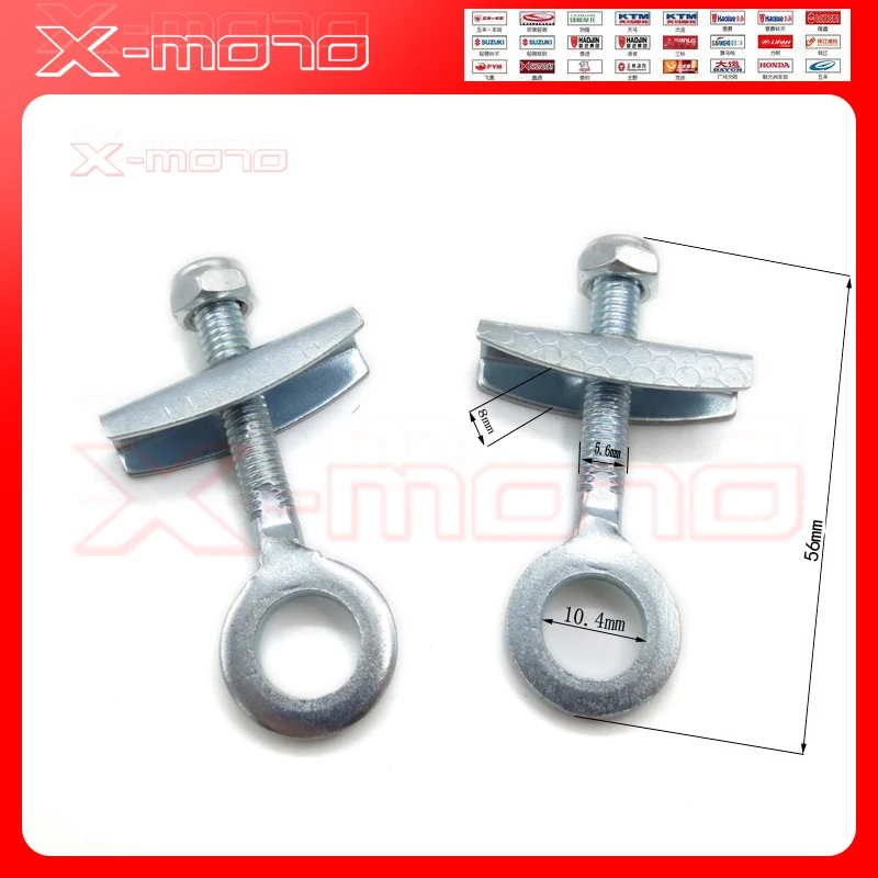 cheap NEW 10mm CHAIN TENSIONER ADJUSTER For Chopper Pocket Dirt Bike Monkey Bike Motorcycles