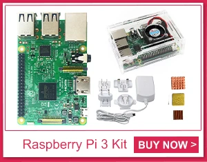 D Raspberry Pi 3 Модель B стартовый комплект-pi 3 плата/pi 3 корпус/ЕС разъем питания/с логотипом радиаторы pi3 b/pi 3b с wifi и bluetooth