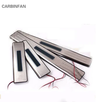 

LED pedal threshold Stainless Steel Door sill scuff plate for Buick Encore 2013 2014 2015 car accessories car-styling C149