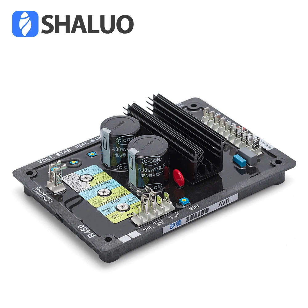 Автоматический регулятор напряжения AVR R450 бесщеточный 3 фазный стабилизатор для