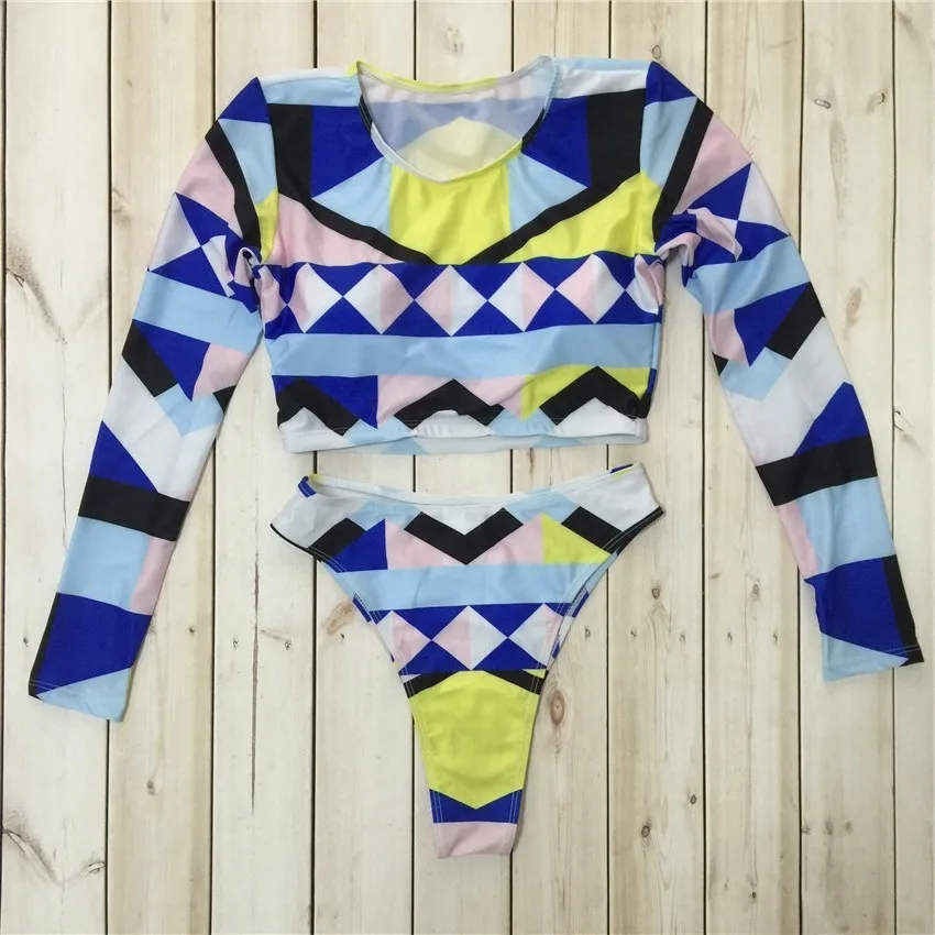 Bkning African Print Swimwear Thong Bikini Set Long Sleeve Swimsuit Women Padded Biquini 2018 Sexy Female High Waisted Swimsuits Bkning African Print Swimwear Thong Bikini Set Long Sleeve Swimsuit Women Padded Biquini 2018 Sexy Female High Waisted Swimsuits