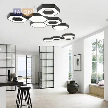 

LED Nordic Geometric Iron Acryl DIY Combination LED Lamp.LED Light.Ceiling Lights.LED Ceiling Light.Ceiling Lamp For Foyer Hall