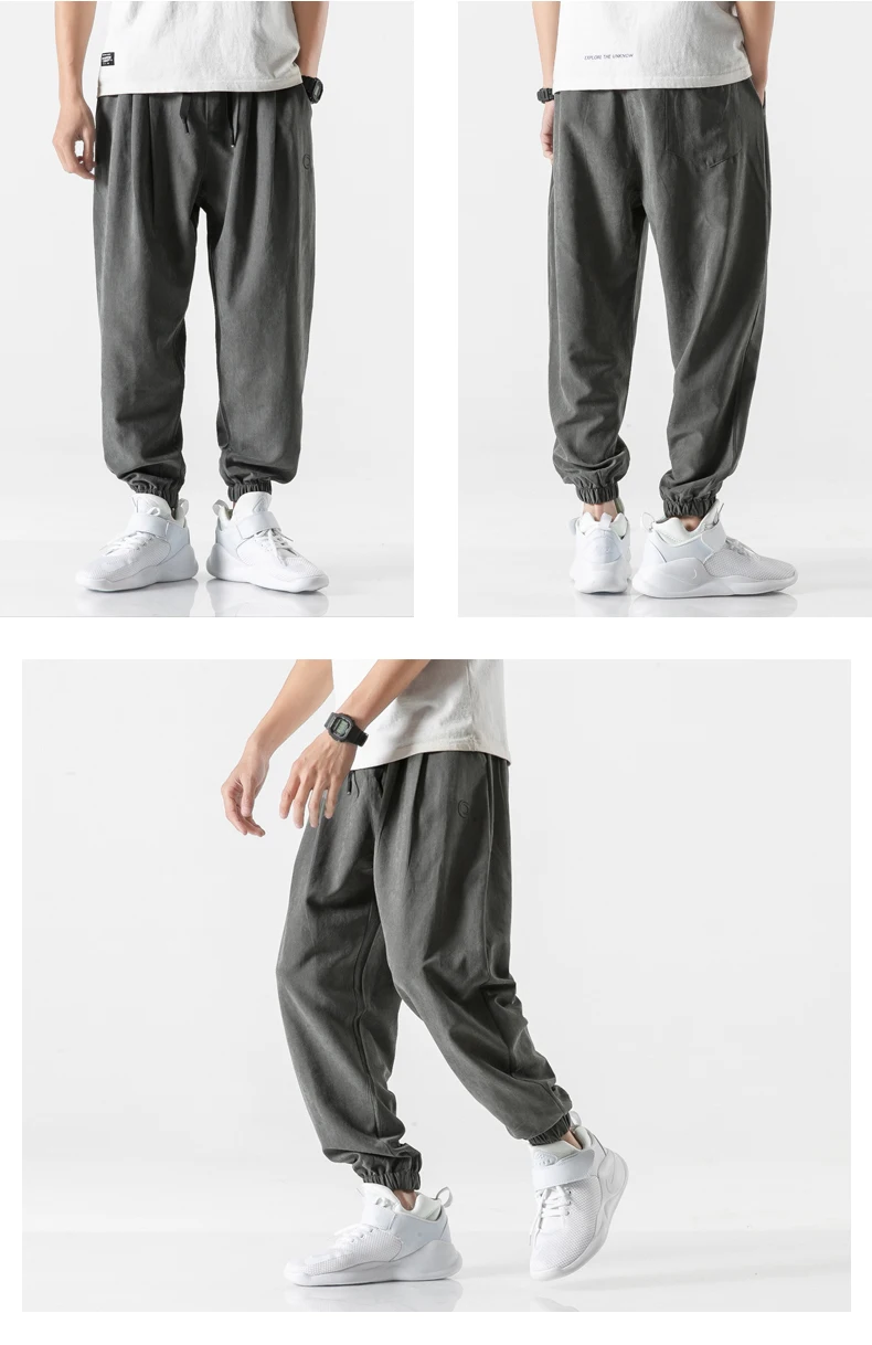 Для мужчин стрейч карго Jogger брюки для девочек карманы Мужская хип-хоп мода корейский уличная Спортивные штаны мужчин's мотобрюки 2019 весн