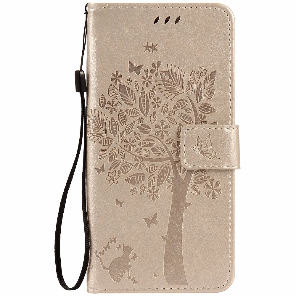 

3D Tree Cat Coque For Fundas Apple iPhone 6S Plus Wallet Magnet Flip Cover PU Leather Stand Phone Case For iphone6S 6SPlus Capa