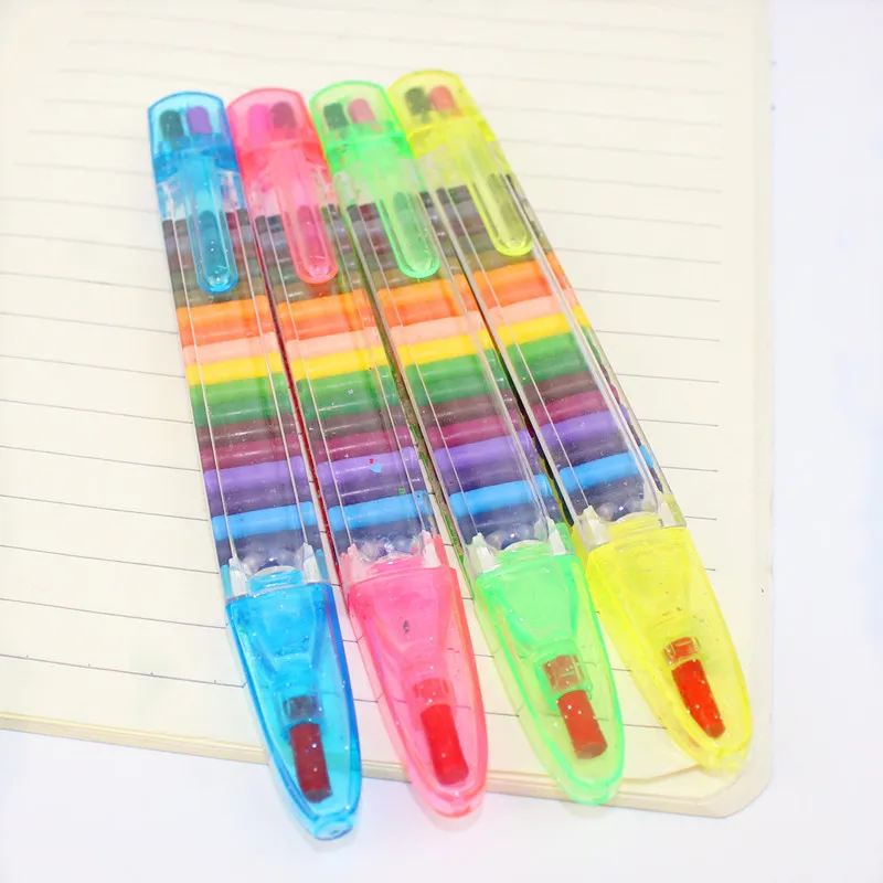 Children Painting Toys 20 Colors Wax Crayon Baby Funny Creative Educational Oil Pastels Kids Graffiti Pen Drawing Tools Art Gift