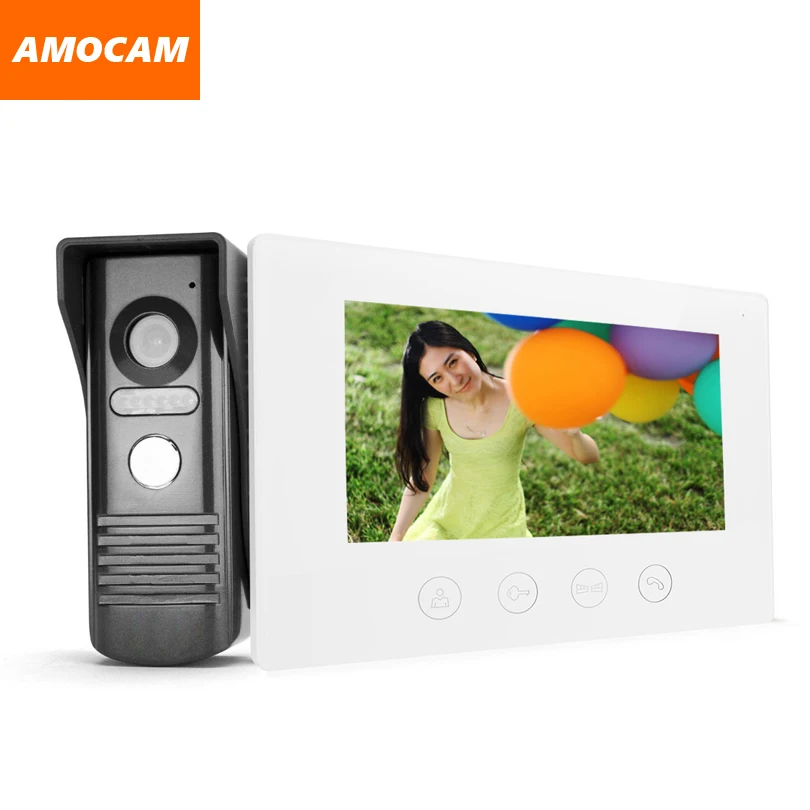 

7 Inch Touch LCD Monitor wired video intercom Doorbell Door Phone Door Viewer Night Vision Home Security Surveillance System